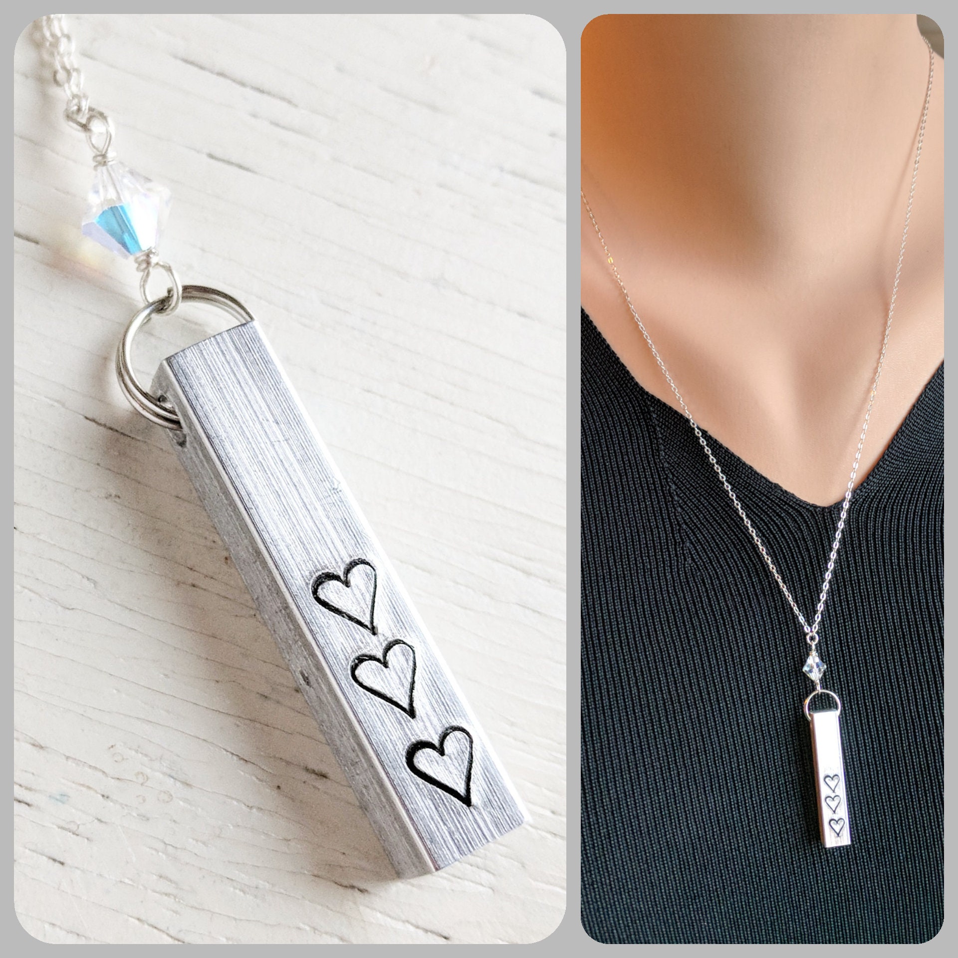 Solid 925 Sterling Silver Official Washington Capitals Small Bar Pendant Necklace Charm Chain Solid 925 Sterling Silver Official Washington Capitals Small Bar Pendant Necklace Charm Chain