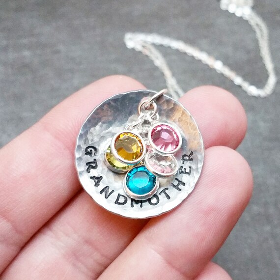 Grandma Necklace Gift for Mom Floating Charm Locket Pendant Necklace |  Unique Original Charms Personalized Birthstone Necklace - Walmart.com
