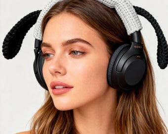 Sony XM4、XM5、XM6 Apple AMP用の手編み糸クロスビームカバー