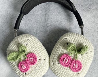 AirPods MAX用 ハンドメイド チェリーウールイヤホンカバー | パーソナライズアクセサリー