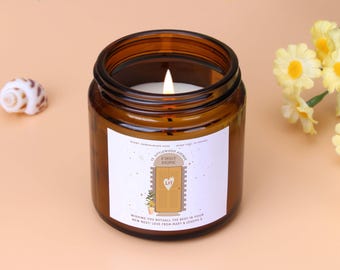 First Home Candle: Personalized Housewarming Soy Wax Gift