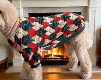 Christmas Pet Pajamas | 6 Sizes Available, Cozy Holiday Outfit, Festive Pet Clothing