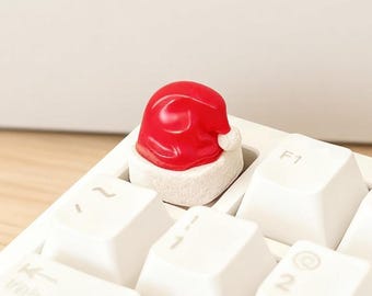 Santa Hat 3D Resin ESC Keycap | 20mm Tall Festive Red Keycap