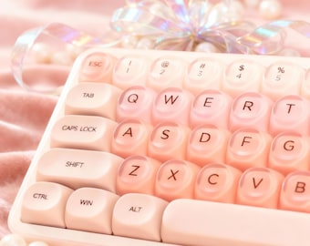 Foundation Liquid Themed Keycaps | 130-Key PBT+PC Set | Compatible with Most Mechanical Keyboards