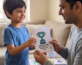 Father’s Day Light Up Card Printable PDF  STEM Activity for Kids DIY Paper Circuit Craft  Screen Free Science Project  Homeschool Learning