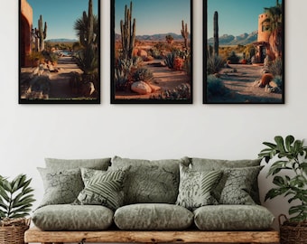 Láminas de arte mural del desierto mexicano