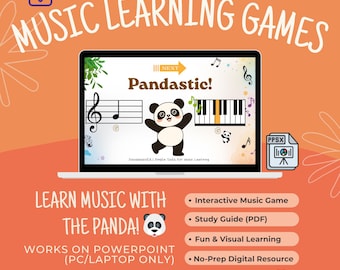Treble Clef Note Reading Game | Interactive Music Theory Quiz (PDF + PowerPoint)