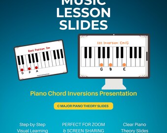 Piano Chord Inversions PDF Slides | Visual Theory Guide.