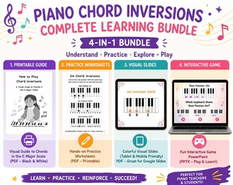 Complete Chord Inversions Bundle for Piano