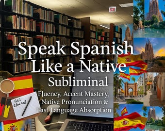 Speak Spanish Like a Native Subliminal – Fluency, Accent Mastery, Native Pronunciation & Fast Language Absorption