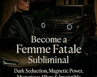 Become a Femme Fatale Subliminal – Dark Seduction, Magnetic Power, Mysterious Allure & Irresistible Feminine Presence