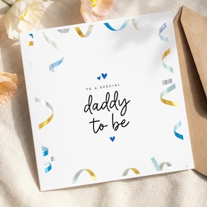 Expecting Dad Fathers Day Card Minimalist Future Dad Card First Fathers Day Card for Husband Dad to Be Pregnancy Announcement Card