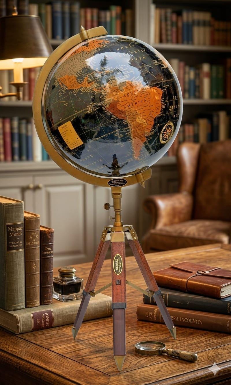 Vintage Black Ocean World Globes - Etsy
