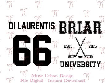Briar University Di Laurentis 66 PNG, Briar Hockey Vintage PNG,Off Campus Png, Briar U Hockey Png Graham Di Laurentis Png,Hockey Romance Png