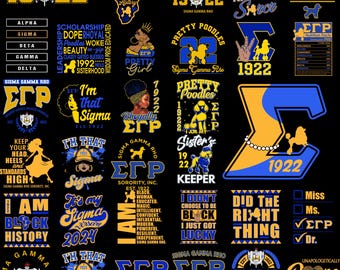Sigma Gamma Rho PNG Bundle – Sorority Pride Designs for SGRho Gifts, Apparel & Sisterhood Decor