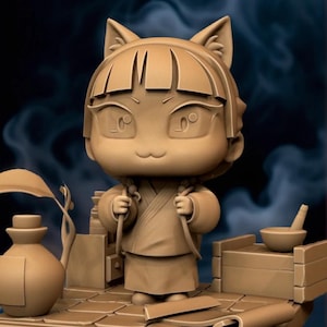 Chibi Mao Mao | Hero of Pure Heart STL Statue | Anime 3D Print Model | Digital STL File