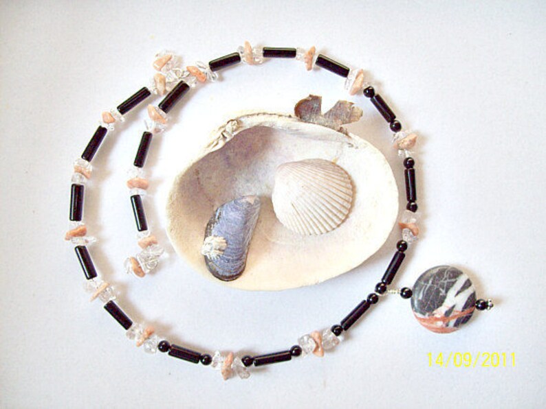 Black Cherry Earrings Black Cherry and White Agate Discs. ID Etsy