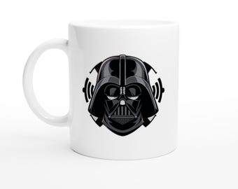 Darth Vader Inspired Mug - Glossy Ceramic Coffee Cup - Unique Star Wars Gift