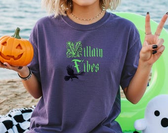 Camiseta con ambiente de villano / Camiseta de villanos de parque temático, estética de villano retro