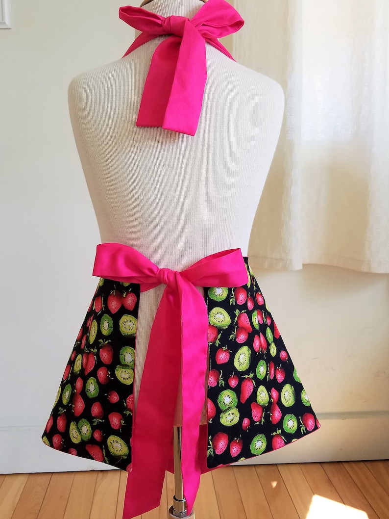 Girls Apron and American Girl Doll Matching Set in Kiwi and Etsy