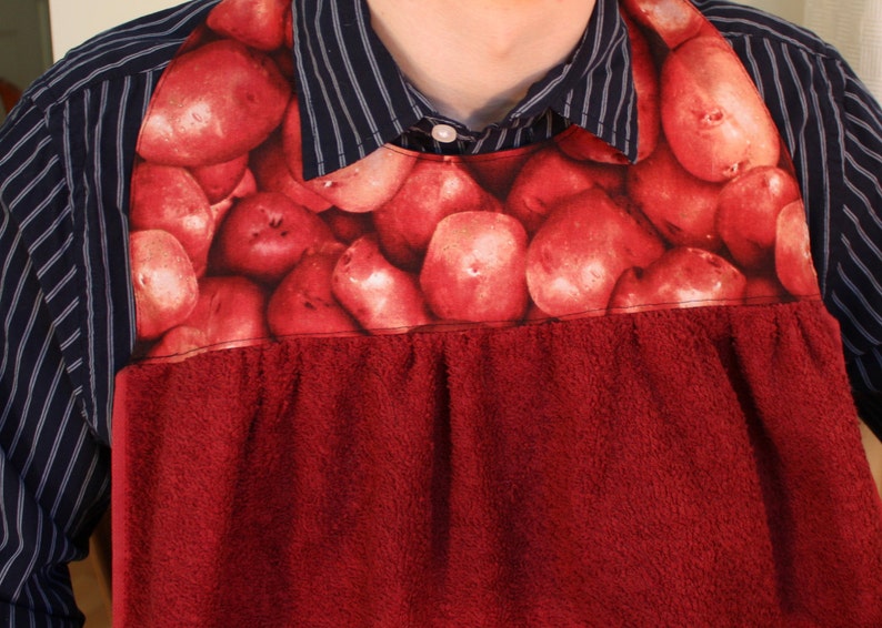 Adult Bib in Red Potatoes