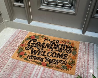 Funny Mothers Day Gift for Grandma, Mothers Day Gift for Nana, Funny Doormat for Grandparents, Funny Grandma Gift from Grandkids for Grandma