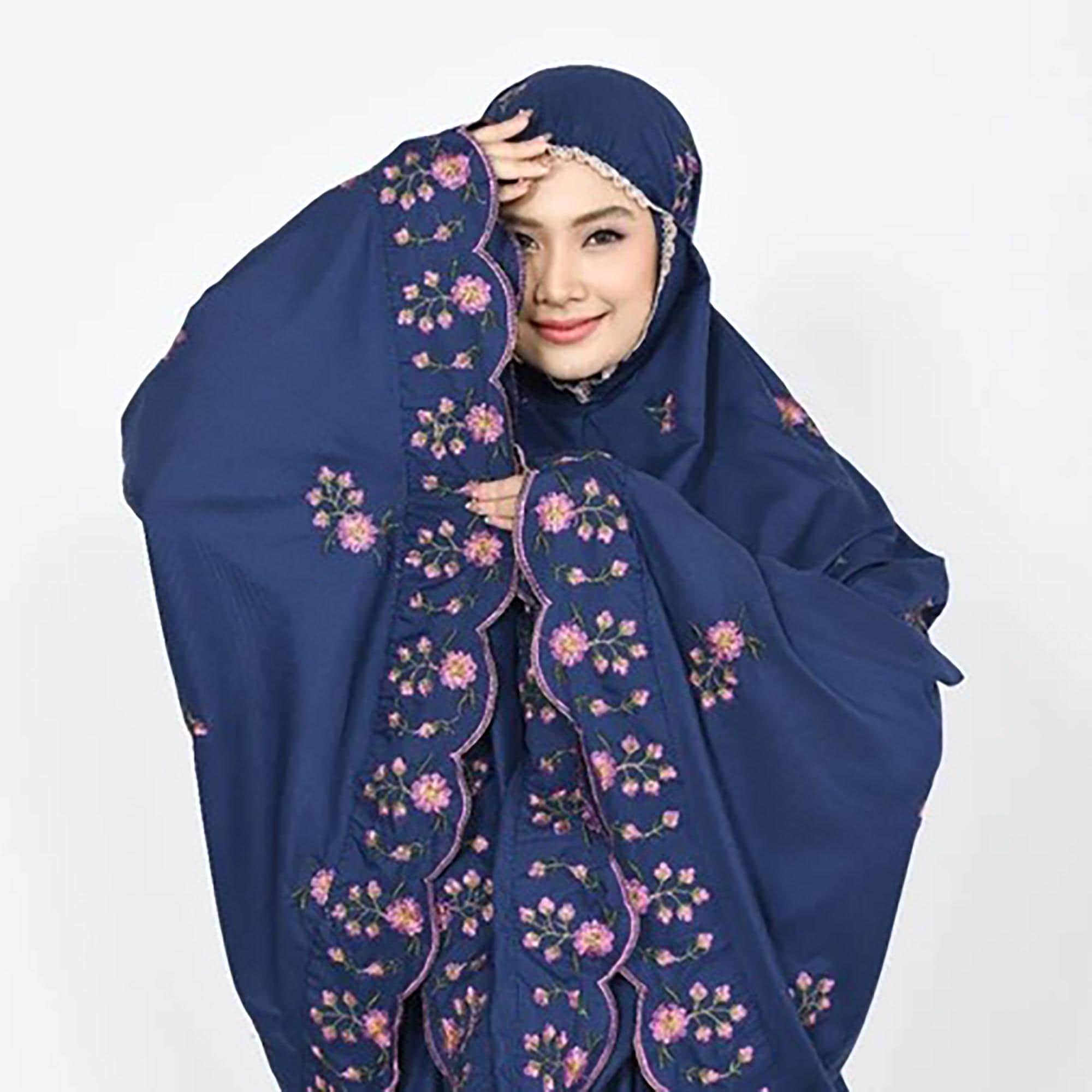 ムケナ(女性用お祈り衣装) Zenia Elegance: 2-in-1 レーザーカット 大人用ムケナ、女性用祈祷