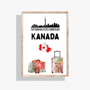 Kanada Reise Geldgeschenk – Für dein nächstes Abenteuer – Printable Reisegeschenk - Sofort Download PDF - Personalisierbar