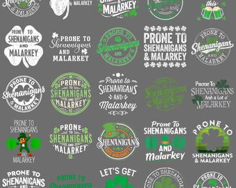Gevoelig voor shenanigans en Malarkey St. Patrick's Day png – Irish Humor Funny Clipart
