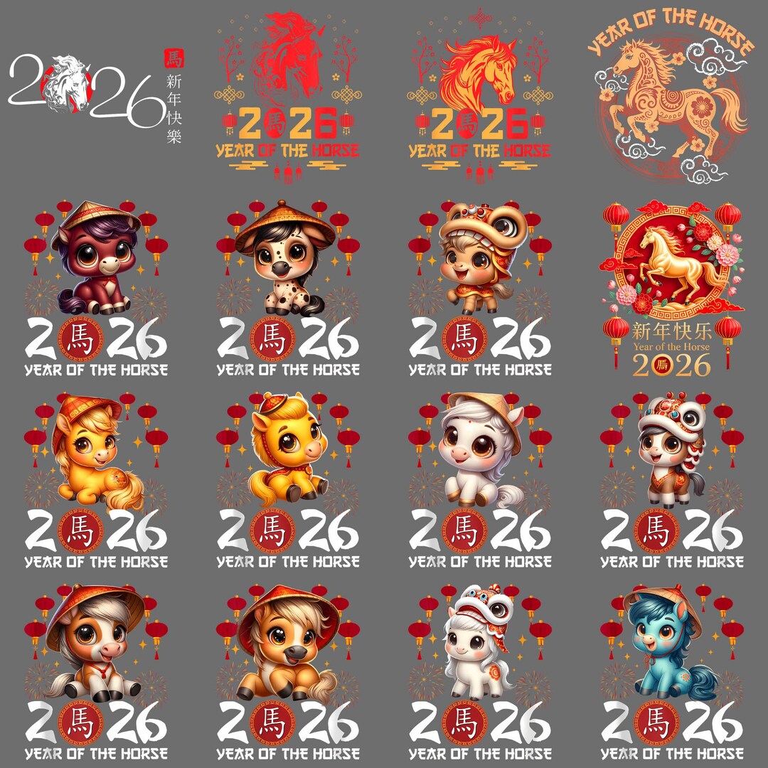 Chinese New Year 2026 PNG – Year of the Horse Clipart, Lunar Festival ...