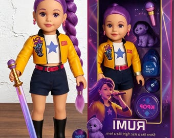 Dämonenjäger Anime Dolls, K Pop Fan Sammlerset, niedliches Charakterspiel Spielzeug Geschenk für Mädchen Geburtstag Urlaub