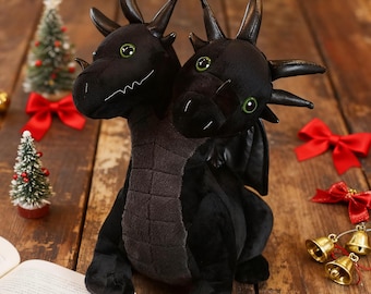 Dark aesthetic plush animals | Gothic plush toys for street wear | Handmade cute and eerie filling decorations | Christmas gifts