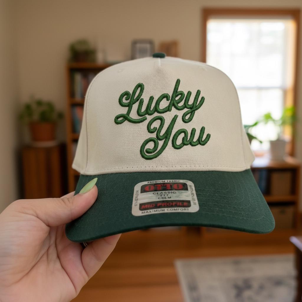 OTTO Lucky Charm Exquisite Trucker Hat! Lucky Charm Embroidered Hat – St Patrick main image 2