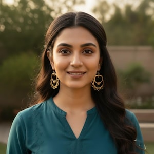 Pendientes de aro con forma de corazón de latón, filigrana tribal india, regalo bohemio llamativo