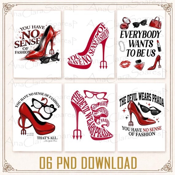 The Devil Wears Prada PNG Bundle, Devil Wears Prada, Movie Lover Gift, Gift For Mom, Miranda Priestly, Devil Prada Files, Devil Prada Movie