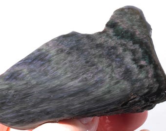 Velvet Obsidian Windowed Rainbow Lapidary Rough Specimen