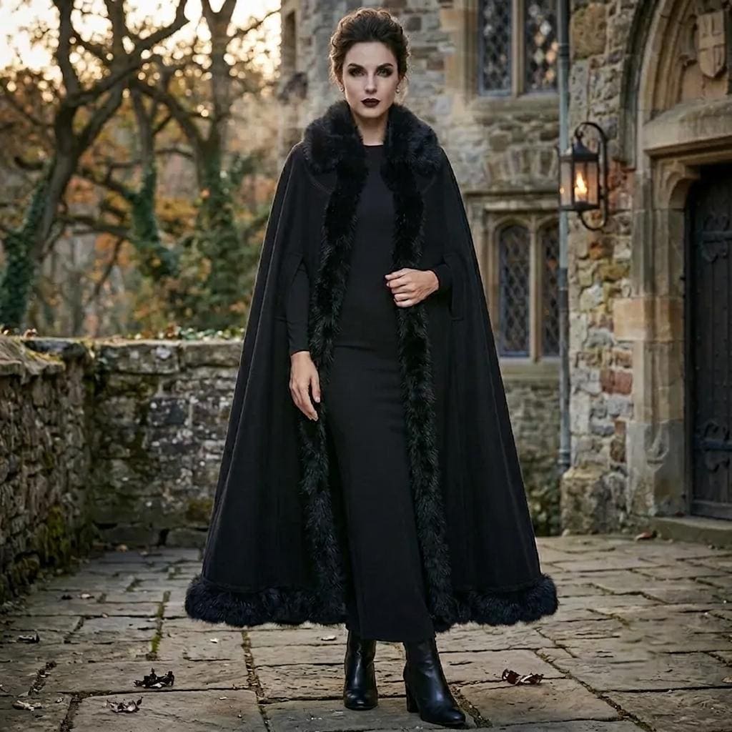 Victorian Wool Cape - Etsy