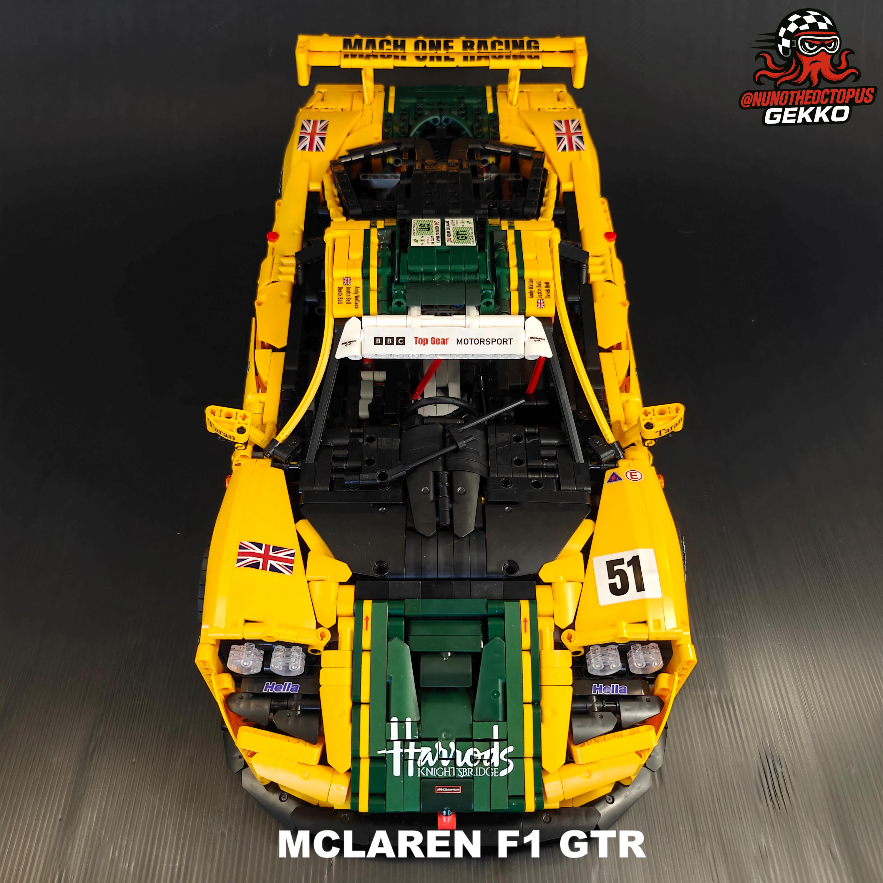 1:8 Lego Mclaren F1 GTR (1995) 3D Upgrade Pack - Moc-202525