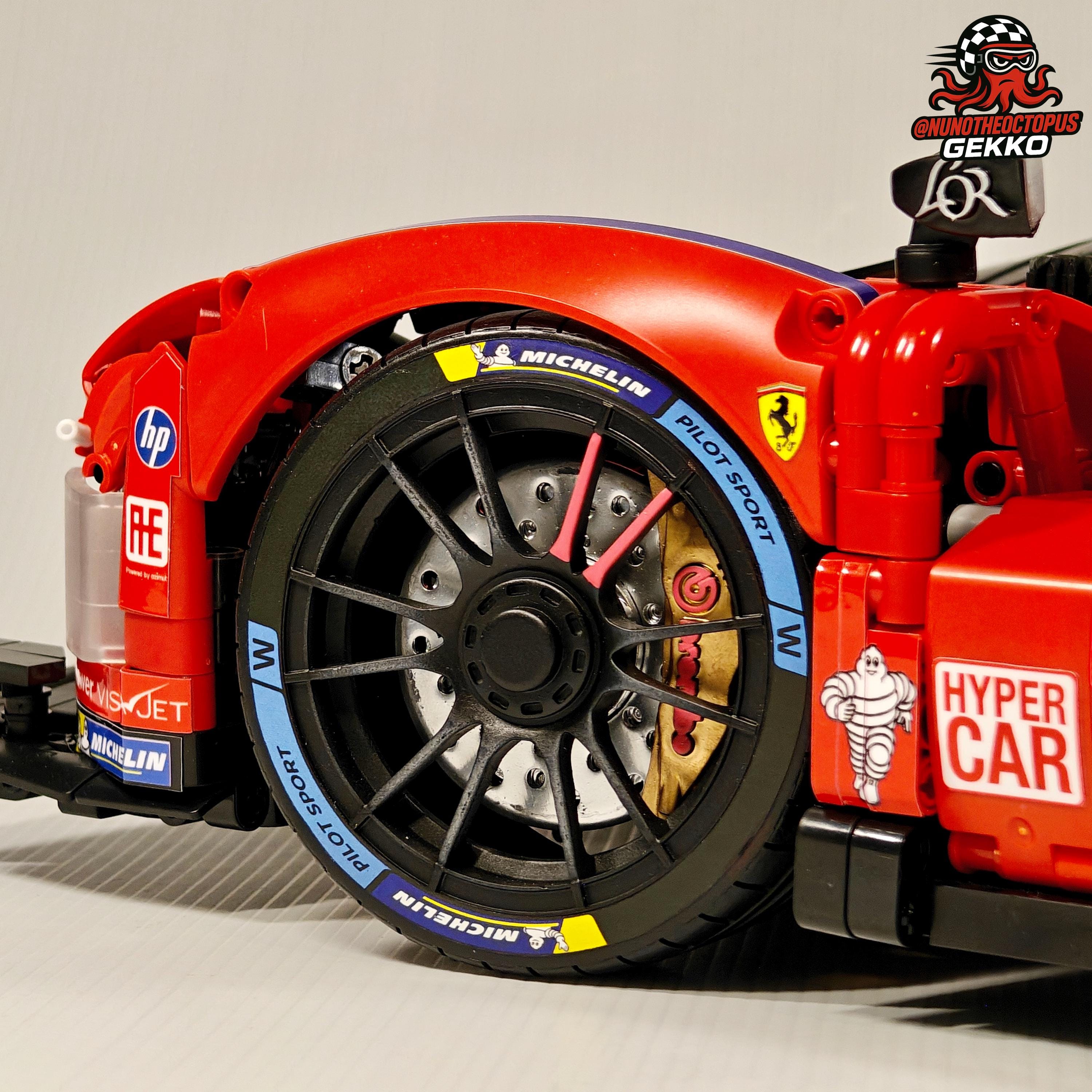 1:8 Lego Ferrari 499P Hypercar 2025 #50/#51 3D Upgrade Pack - MOC