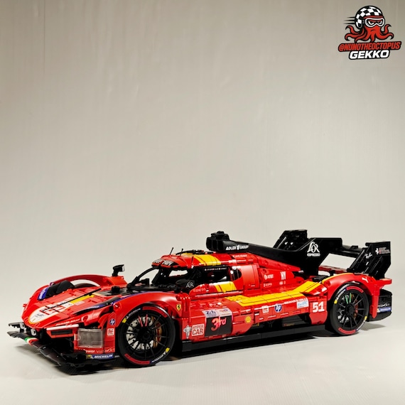 1:8 Lego Ferrari 499P Hypercar 2025 #50/#51 3D Upgrade Pack - MOC