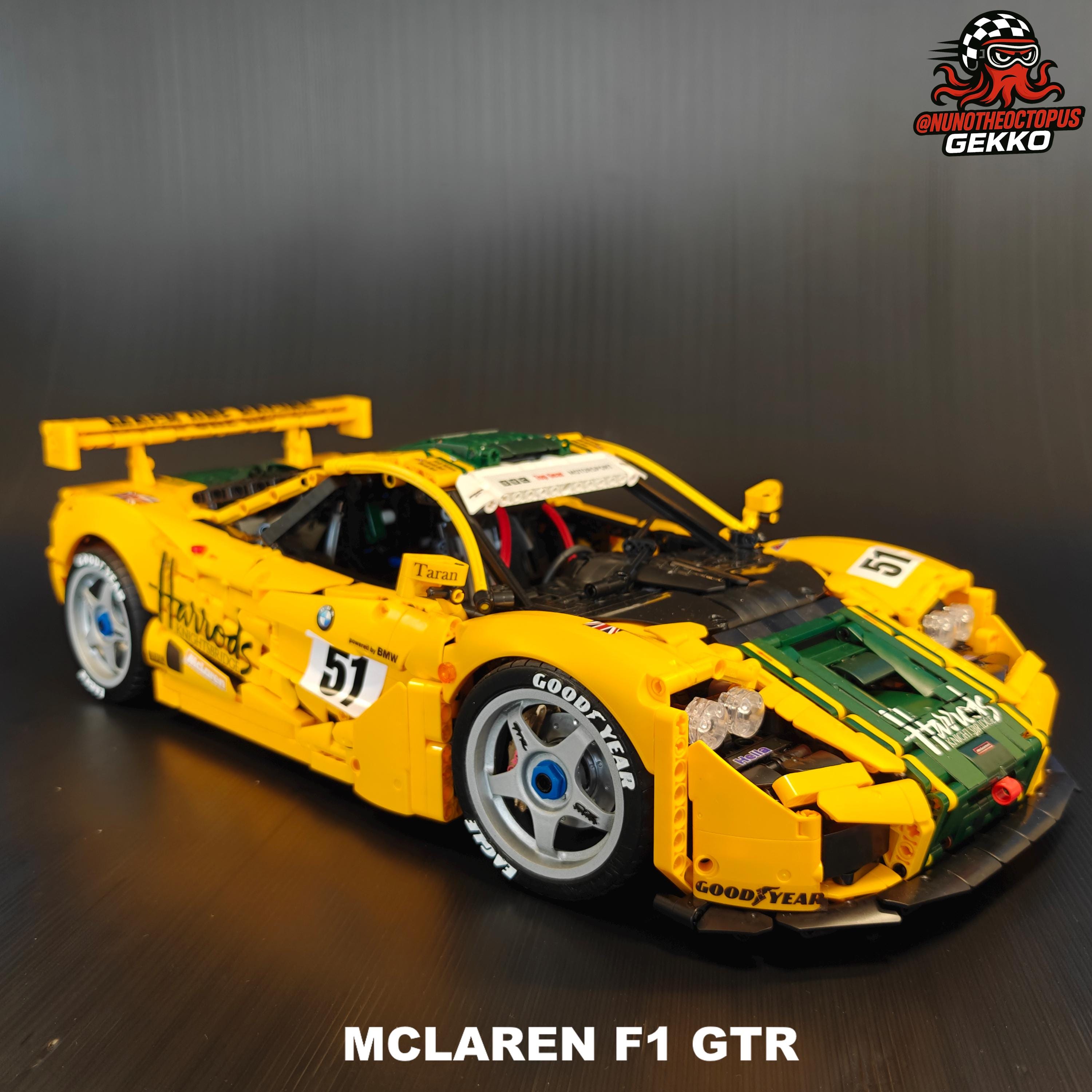 1:8 Lego Mclaren F1 GTR (1995) 3D Upgrade Pack - Moc-202525