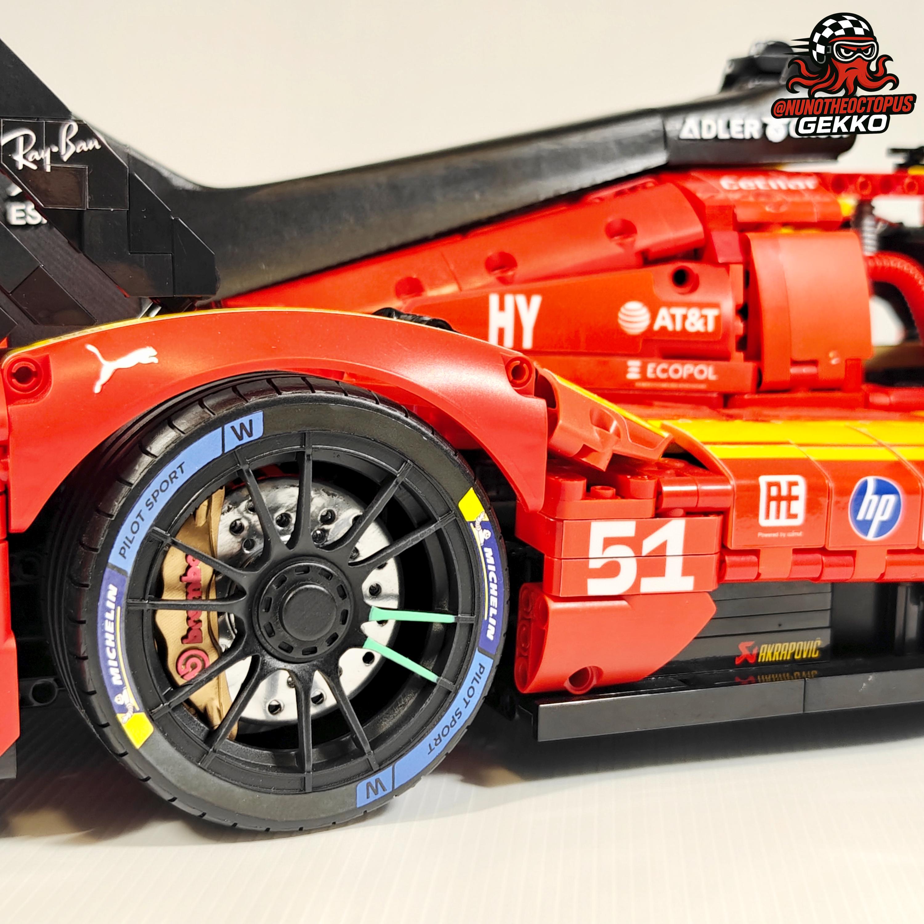 1:8 Lego Ferrari 499P Hypercar 2025 #50/#51 3D Upgrade Pack - MOC