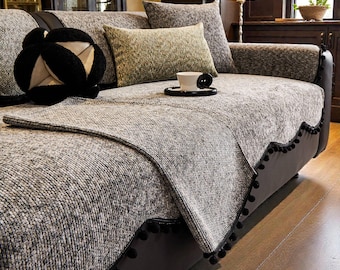 Luxus Sofa Abdeckung Chenille Couch Schutz Anti Slip Möbel Werfen Modernes Wohnzimmer Dekor Geschenk Für Weihnachten Housewarming