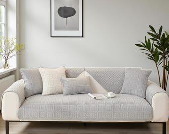 Thick Sofa Cover Non-Slip Nordic Jacquard Couch Protector Living Room Furniture Cover