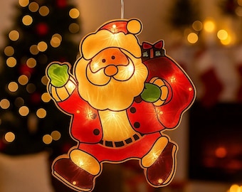 Santa Claus LED Window Light – Christmas Suction Cup Decoration