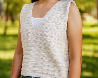 簡単なベストのかぎ針編みパターン