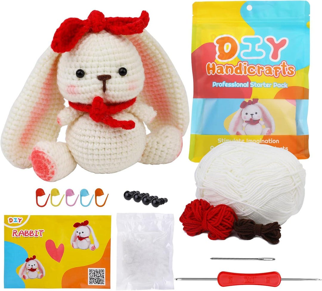 Stretched Rabbit Kit Crochet Rabbit Kit - Etsy
