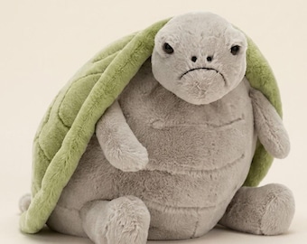 Cute Timmy Turtle Plush Toy, Soft Stuffed Sea Turtle Plushie, Cute Baby Toddler Gift, Nursery Decor, Cozy Plush Gift