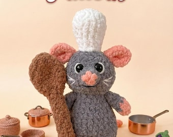 Remy Ratatouille Knitting Pattern | Amigurumi Doll Tutorial (Digital Download)