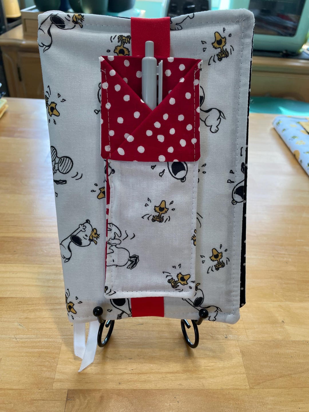 Fabric Journal Cover Snoopy Peanuts Inspired W/elastic Pen Keeper - Etsy